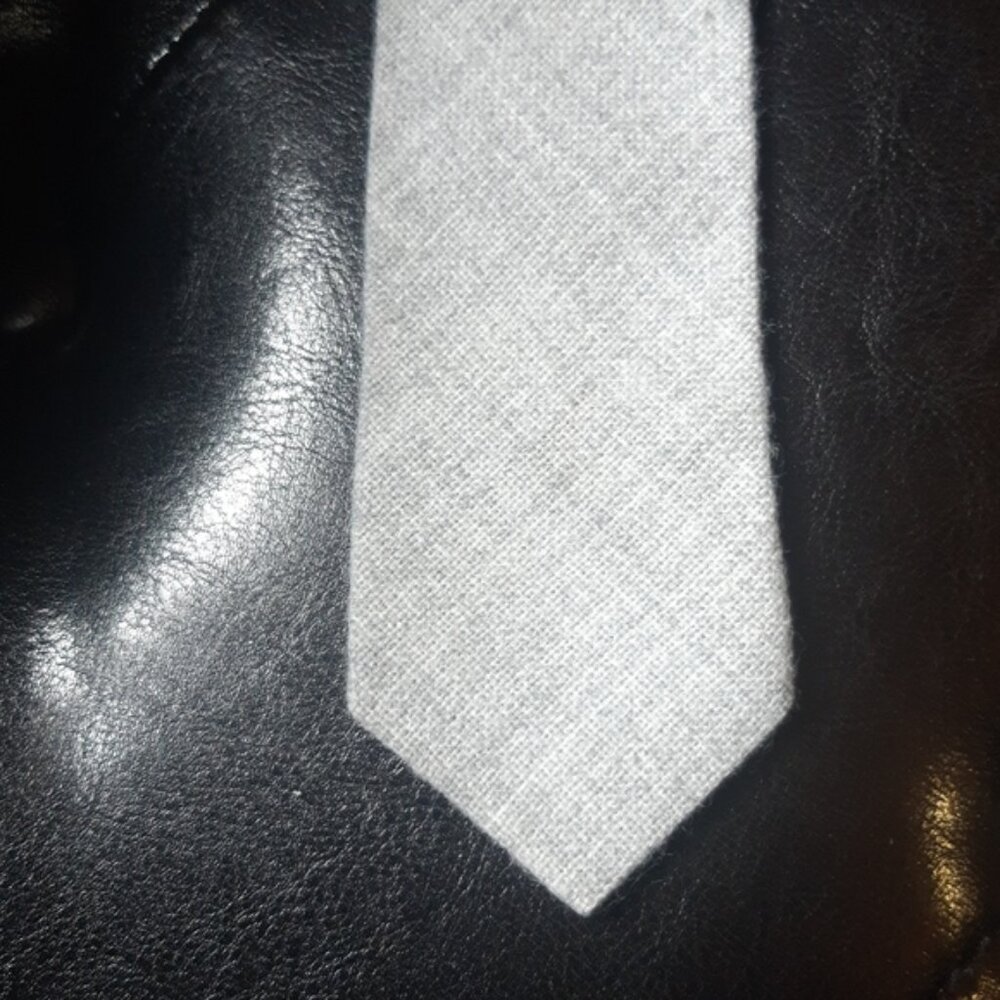 100% Acrylic Made in Canada Gray Tie
